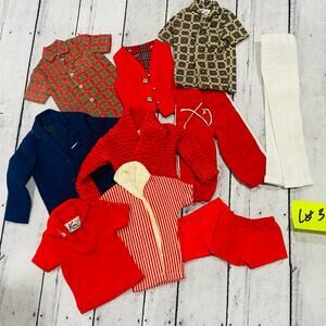 Vintage Ken Clothes Fashion Lot Shirt Shorts Jacket Vest Pants 60s Doll Barbie